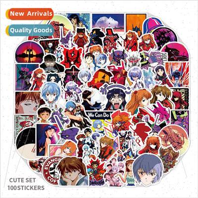 100 pcs of the new Evangelion Japanese anime cartoon luggage