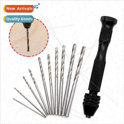 Black Hand Twist Drill Manual Punching Set Cultural Amber Th