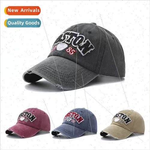 Spring and summer ins washed letters baseball hat letters em