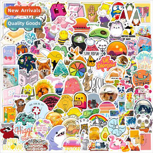 100 small size 4cm small fresh ins cute stickers luggage not