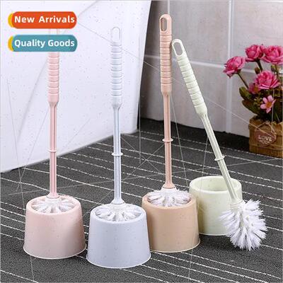 Bathroom long handle thickened plastic with base Toilet brus