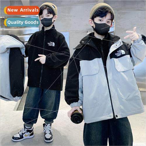 Outdoor rushing jacket boys jacket fall and winter 2023 new