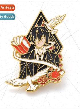 New Creation Anime Homage Metal Badge Bunsho Inu Dazai Badge