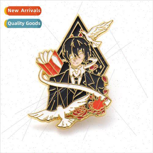 New Creation Anime Homage Metal Badge Bunsho Inu Dazai Badge