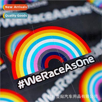 Car stickers racing F1 rainbow body personalized window deco