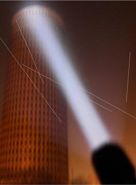 Deepening aluminum light cup strong light flashlight long-di