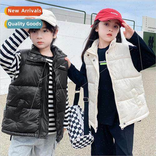 2022 winter childrens thickened down cotton vest stand-up co