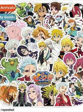 50 pcs of Japanese manga seven deadly sins graffiti stickers