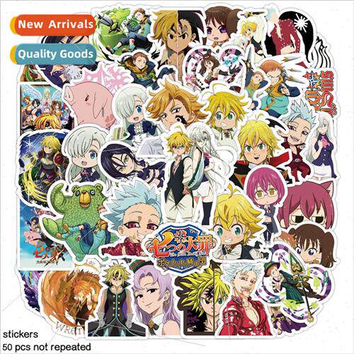 50 pcs of Japanese manga seven deadly sins graffiti stickers