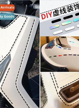 Dashed line car stickers DIY lines decorative reflective sti