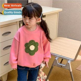 sweater 2023 fall Girls winter thickened and Korean padded