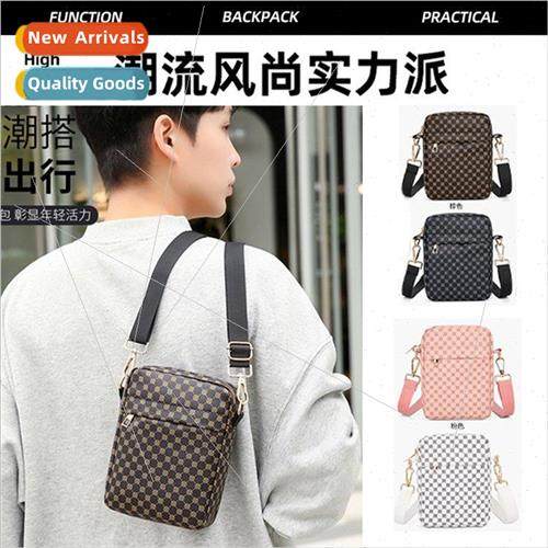 New plaid fashion shoulder bag commuting cell phone small ba