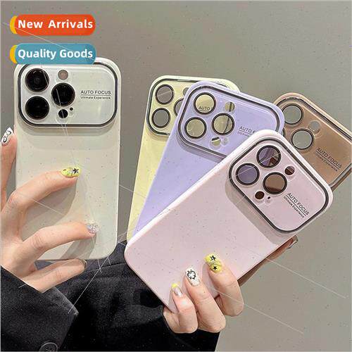 Solid Color Large View Window Liquid Silicone 适用 iphone14P