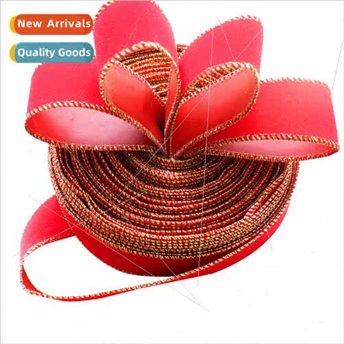 2023 new 10 meters Christmas gold edge velvet decorative rib