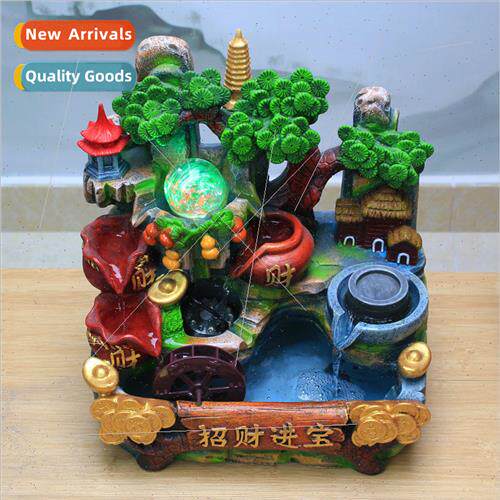 The new rockery water fountain Chinese home office desktop r