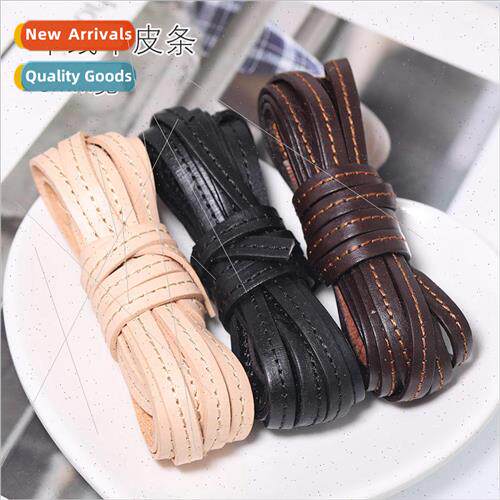 diy jewelry leather rope cowhide rope 8*2mm flat middle car