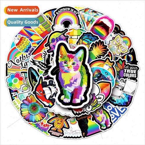 50 color department personality cartoon ins wind stickers re