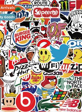 101 pieces of  LOGO cartoon graffiti stickers car luggage de
