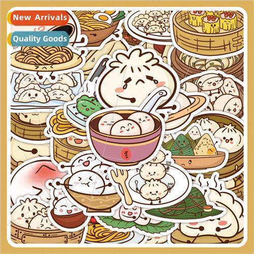 63 Chinese food graffiti stickers personalized creative trad