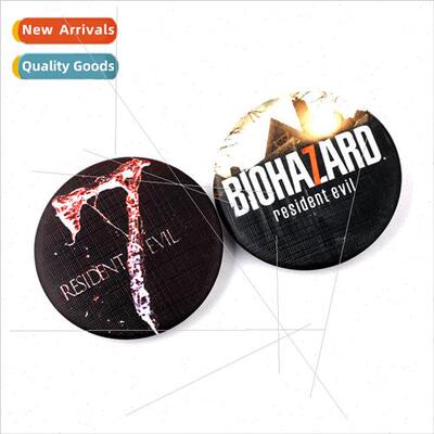 New Resident Evil 7 Badge Lapel Pins BIOHAZARD7 Tinplate Arm