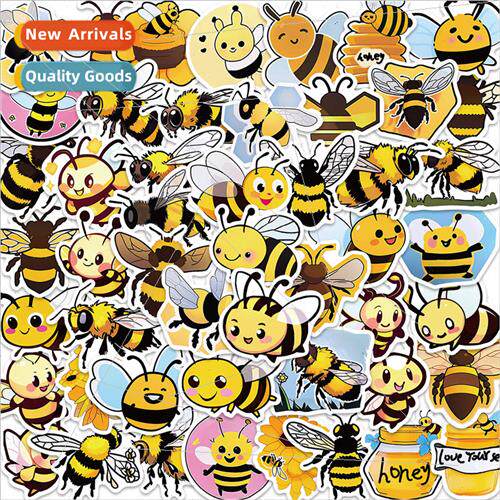 50 cartoon bee graffiti stickers personalized decorative gui