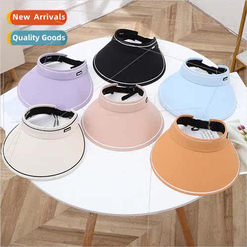 mple fashionable summer canvas hollow cap new solid color pe