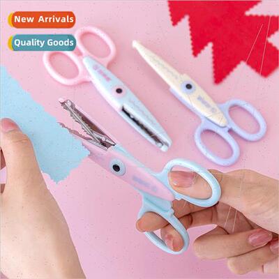Childrens students paper cutting scissors artwork lace sciss