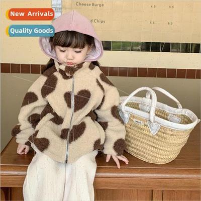 Girls fur fur coat 2022 fall and winter dress Yanqi velvet t