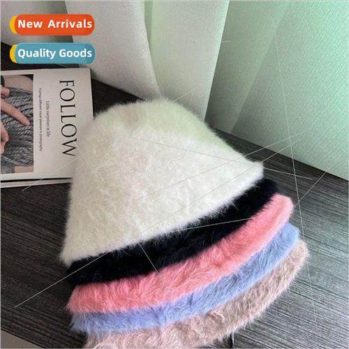 Korea rabbit fur velvet fisherman hat female vegan hundred w