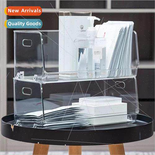 Cosmetic shelf desktop stackable organizer cup organizer she