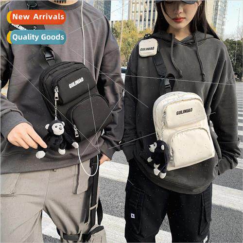 Nylon chest bag men and women couples crossbody casual sport