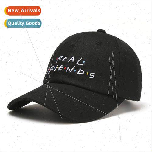 Korean  of the duck tongue cap new REAL FRLENDS letters base