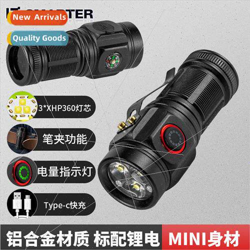 Outdoor Mini Flashlight Portable Pen Clip ghtweight Design C
