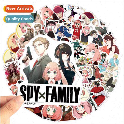 50 pcs of spy play house doodle stickers ania handbook suitc