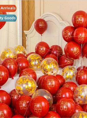 Balloon ruby wedding room decoration proposal romantic weddi