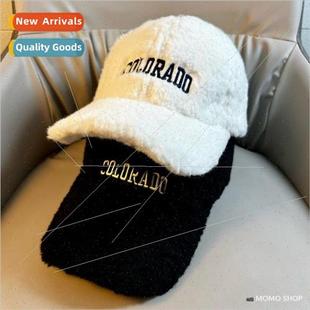 wool baseball cap Retro duck lamb children tongue embroidery