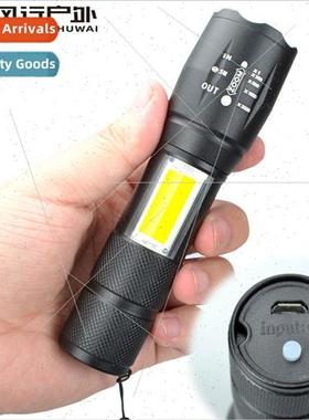 A100 T6 LED flashlight with built-in 18650 rechargeable lith