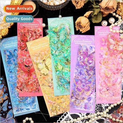 Words to yourself flat sheet PET stickers capture the romanc