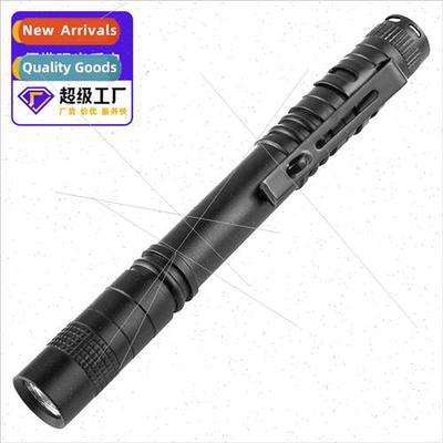 Aluminum alloy strong LED pen flashlight with pen clip pen l