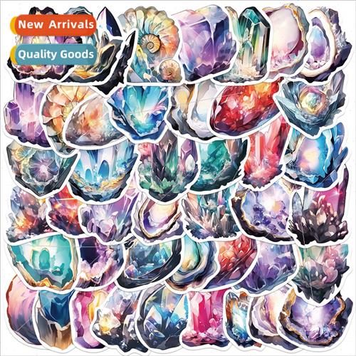 50 Quartz and Crystal Doodle Stickers Guitar Laptop ggage DI