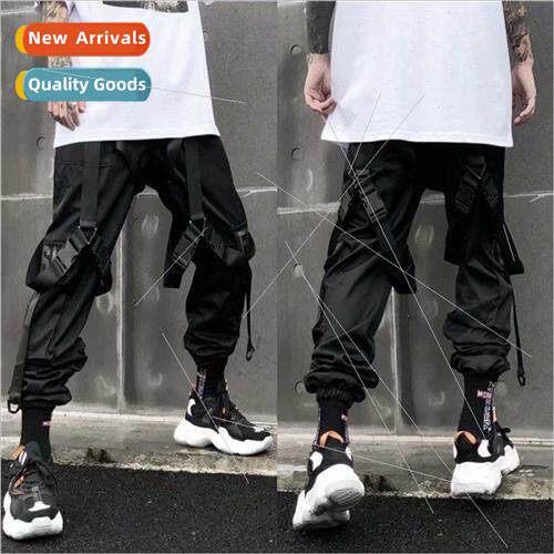 Summer work pants mens multi-pocket thin section of the dark