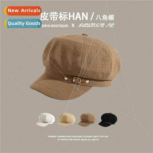 Octagonal cap spring and summer female Japanese retro versat
