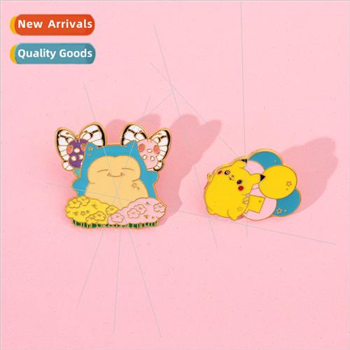 Cartoon cute Pokémon brooch Pokémon Pikachu Kabi Beast Pok
