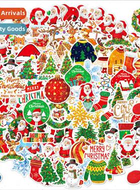 2023 Christmas stickers a variety of 100 holographic laser h