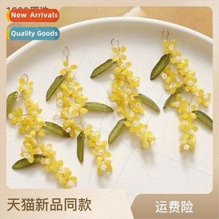 green handmade fresh diy Small flowers leaves long cinnamon