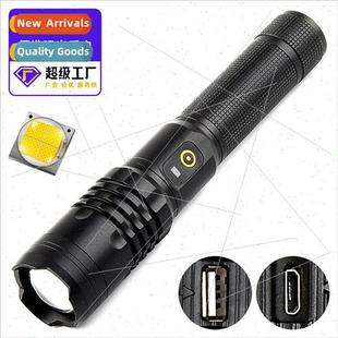 flashlight strong zoom P50 telescopic aluminum light alloy