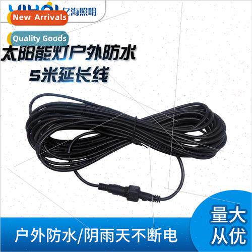 Purple copper waterproof 5 meters extension cable solar floo