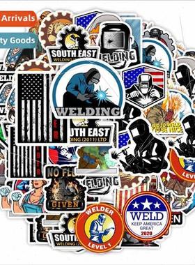 Welders Stickers 50 Toolbox Helmet Welding Construction Unio