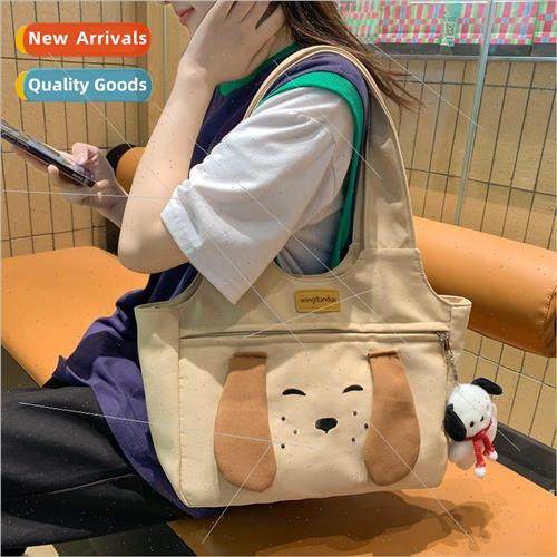 Cute puppy bag female 2023 new ins girls handbag large capac