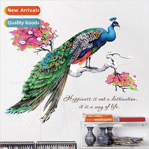 Beautiful life peacock dream painted life personalized wall